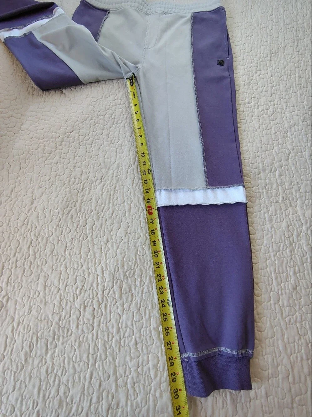 Madison Supply  Colorblock Matching Set- Purple & Gray.  Hoodie 2XL And Pants XL